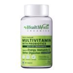 HEALTH VEDA ORGANICS PRIVATE LIMITED Multivitamin with Probiotics - 45 Ingredients Supplement for Men and Women | Immunity & Gut Health - 120 Veg Tablets for Men & Women - Fast UK Delivery