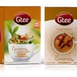 GTEE Green Tea Bags - Cinnamon & Cardamom & Cinnamon Tea Bags, 25 Tea bags (Pack of 2) - Fast UK Delivery