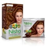 Nisha Cream Hair Color Combo Pack of Golden Brown 120gm Jumbo + 40gm Sachet Pack - Fast UK Delivery