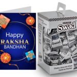 Swad Happy Raksha Bandhan Rakhi Gift with Card (Swad Digestive Candy 125 Gift Box & 1 Greeting card) - Fast UK Delivery