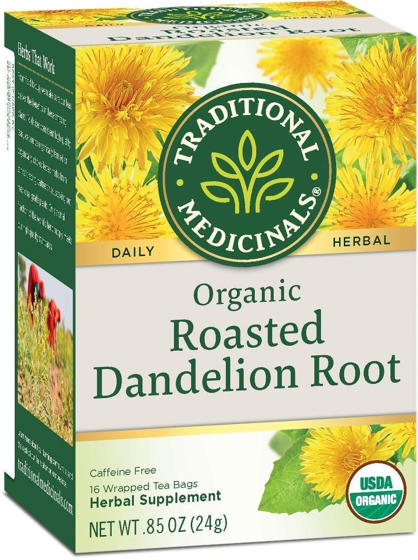 uk71n9jKX-kcL-1.jpg Traditional Medicinals Organic Roasted Dandelion Root Herbal Tea - 16 Tea Bags - Fast UK Delivery - Image 1