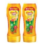 Saffola Honey Gold, 100% Pure, Made with Kashmir Honey, Squeezy pack 2 x 350g (Buy 1 Get 1) - Fast UK Delivery