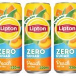 Lipton Peach Zero Sugar Iced Tea Refreshing And Flavorful Drink That Is Perfect For Those Who Are Looking To Reduce Their Sugar Intake (Pack Of 3) 320ml (Imported) - Fast UK Delivery