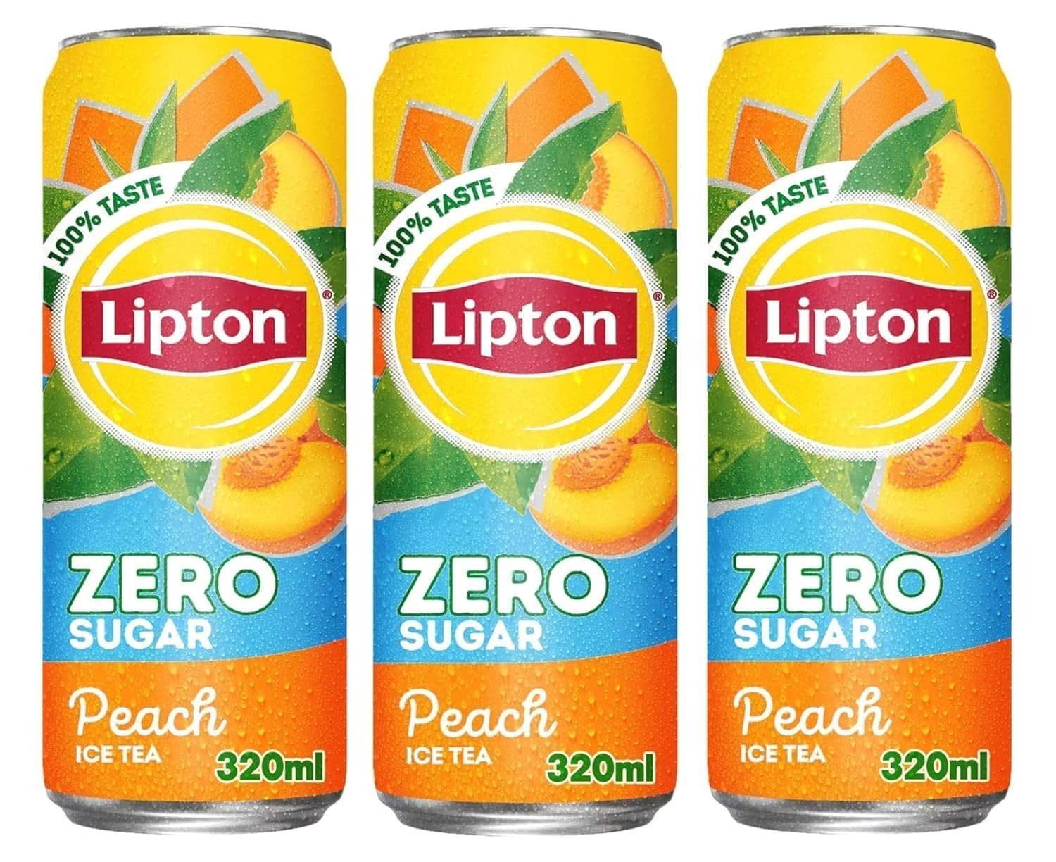 uk71nNIYL-VbL.jpg Lipton Peach Zero Sugar Iced Tea Refreshing And Flavorful Drink That Is Perfect For Those Who Are Looking To Reduce Their Sugar Intake (Pack Of 3) 320ml (Imported) - Fast UK Delivery - Image 1