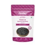 Farmley Black Raisins Seedless I 200 g, Pack of 1 I Kishmish, Dry Fruits Source Of Potassium, Healthy & Nutritious - Fast UK Delivery