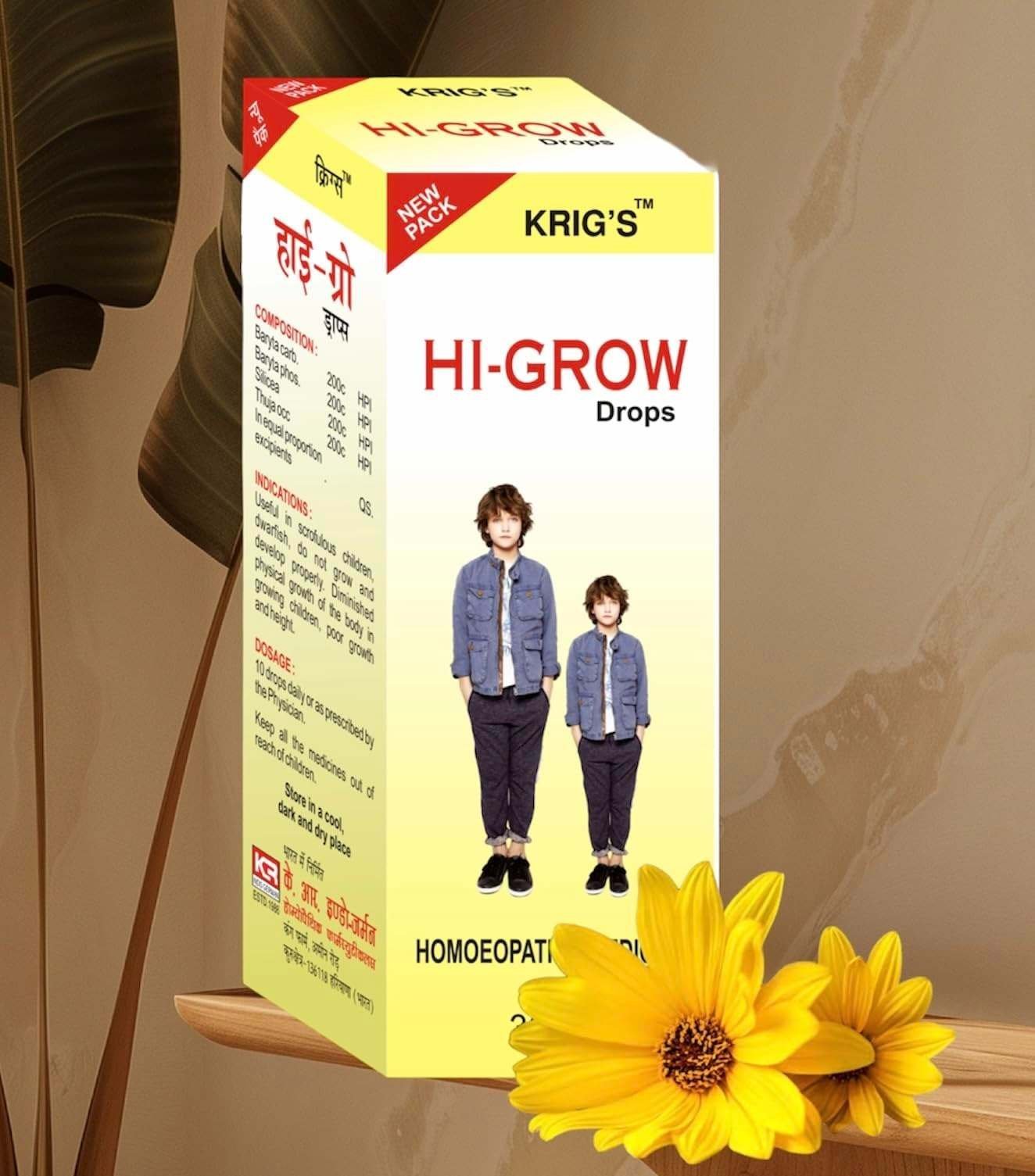 uk71nWN7gW3PL-1-1.jpg KRIG'S Hi Grow Drops Homeopathy 30ml (Pack of 1 Bottles) - Fast UK Delivery - Image 1
