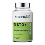 HEALTH VEDA ORGANICS PRIVATE LIMITED Plant Based Test +|1000 Mg,With Ashwag&ha,Tribulus Terrestris,Ginkgo Biloba & Safed Musli - 60 Veg Tablets, 0.65 grams - Fast UK Delivery