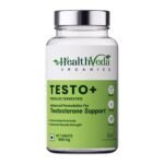 HEALTH VEDA ORGANICS PRIVATE LIMITED Plant Based Test +|1000 Mg,With Ashwag&ha,Tribulus Terrestris,Ginkgo Biloba & Safed Musli - 60 Veg Tablets, 0.65 grams - Fast UK Delivery
