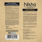 Nisha Natural Henna Powder for Hair Colour, Natural Black Semi-Permanent Hair Color, Herbal Conditioning Hair Dye for Silky & Shiny Soft Hair Colour for Men & Women 25g (Pack of 8) - Fast UK Delivery - Image 3