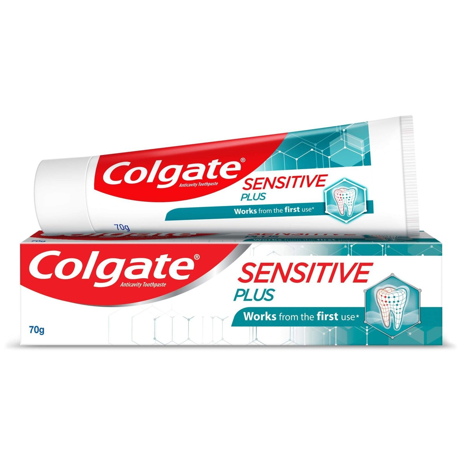 uk71oHkPCZ2-L-1.jpg Colgate Sensitive Plus Relief Toothpaste, 70G, With Pro-Argin Technology, Clinically Proven Formula Provides Instant Relief Tooth Paste For Instant & Lasting Sensitivity Relief - Fast UK Delivery - Image 1