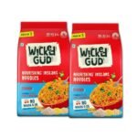 WickedGud Curry Nourishing Instant Noodles (201gm x 2) | Healthy Noodles | No Maida | No Oil | No MSG | High Protein | High Fibre | Cholesterol Free - Fast UK Delivery