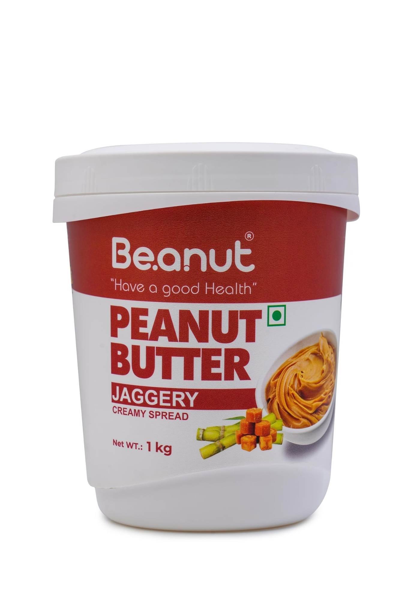 uk71oy4XMPdL-1.jpg Beanut Jaggery Creamy Peanut Butter 1kg, 8g/32gm Protin, No Refined Sugar, 100% Vegan, Gluten-Free, High Protein, Cholesterol-Free Natural Sweetener Spread - Fast UK Delivery - Image 1