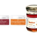 Beaface Combo Pack Beetroot Powder Skin Brightener - 100 gm Orange Peel Skin Bleacher - 100gm Natural Honey for Acne, Pimples - 125gm (Pack of 3)