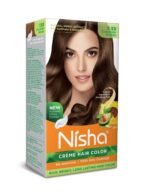 Nisha Cream Hair Color Chocolate Blonde, Permanent Hair Colour for Women Men, Ultra Soft Deep Shine, 100% Grey Coverage, Chocolate Blonde Hair Colour 7.53 (120gm Pack 1) - Fast UK Delivery