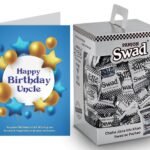 Swad Happy Birthday Uncle Gift with Card (Swad Digestive Candy 125 Gift Box & 1 Greeting card) - Fast UK Delivery