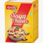Kwality Soya Chunks 170g, High-Protein & Nutrient-Rich portein Substitute, Healthy and Versatile Plant-Based Food. - Fast UK Delivery