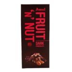 Amul Dark Chocolate Bar Fruit N Nut, 150 g - Fast UK Delivery