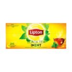 Lipton Black Tea Mint, 25 Tea Bags, 57.5g - Fast UK Delivery