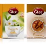 GTEE Green Tea Bags - Chamomile & Cinnamon Tea Bags, 25 Tea bags (Pack of 2) - Fast UK Delivery