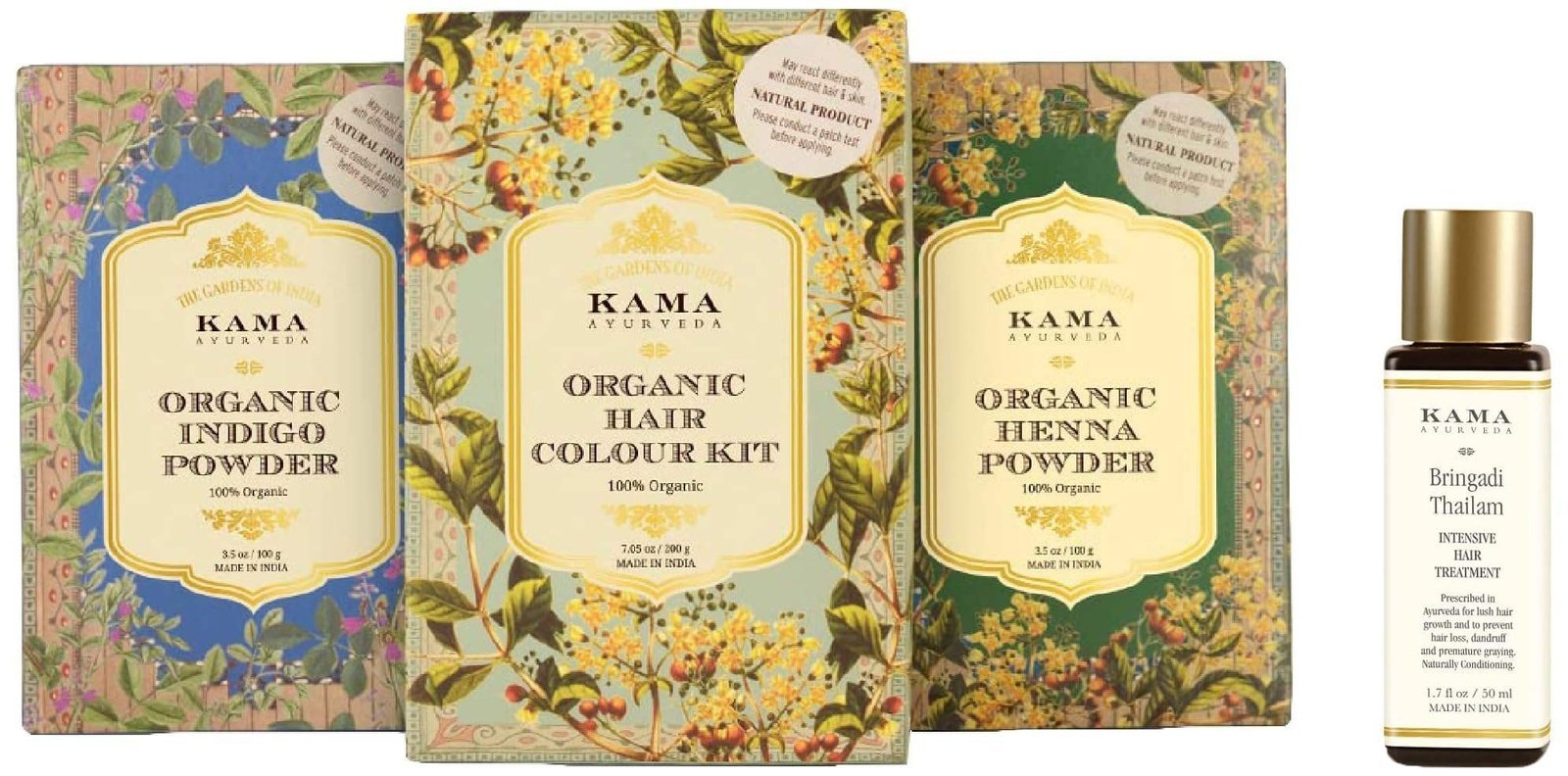 uk71r-0J5rh6L-1-1.jpg Kama Ayurveda Hair Coloring Kit and Bringadi Hair Oil Combo - Fast UK Delivery - Image 1
