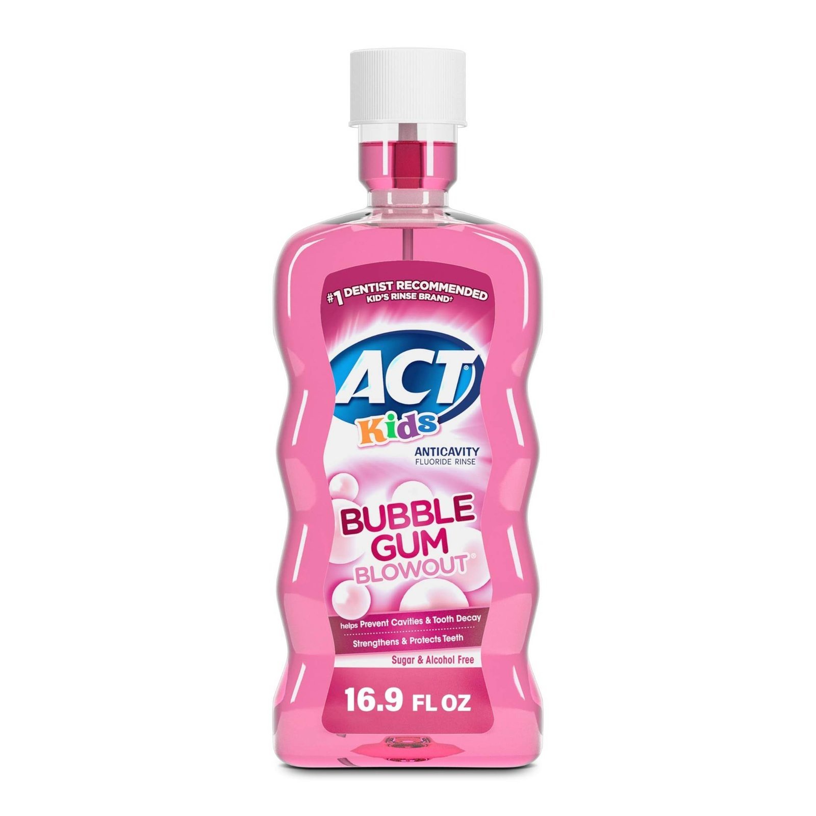 uk71r9XPLUTNL-1.jpg ACT Kids Anti-Cavity Fluoride Rinse, Bubblegum Blowout 16.9 oz - Fast UK Delivery - Image 1