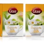 GTEE Chamomile Green Tea Bags for Stress Relief and Good Sleep, 50 Tea bags in Pack of 2 - Fast UK Delivery