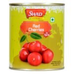 SWAD Red Cherries in Syrup | Rich in Vitamins, Antioxidants & Fiber | Natural Sweet & Juicy Cherries | Perfect for Desserts, Baking, Cocktails, Smoothies, & Garnishes | Pack of 1 (840g) - Fast UK Delivery