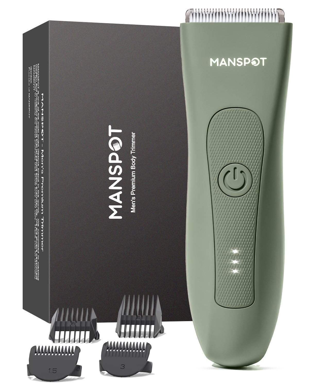 uk71s7W7-HWwL-1.jpg MANSPOT Ball Shaver Cordless Trimmer For Men, Green - Fast UK Delivery - Image 1