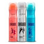 Engage Combo Pack Deo Spray for Women (Blush, Drizzle and Spell), Skin Friendly, (Pack of 3; 150ml Each), 450ml - Fast UK Delivery