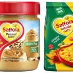 Saffola Masala Oats | Tasty Evening Snack| Healthy Snack| Veggie Twist| 500g & Saffola Peanut Butter Crunchy, 350 gm | High Protein Peanut Butter | Only Jaggery, No Refined Sugar - Fast UK Delivery
