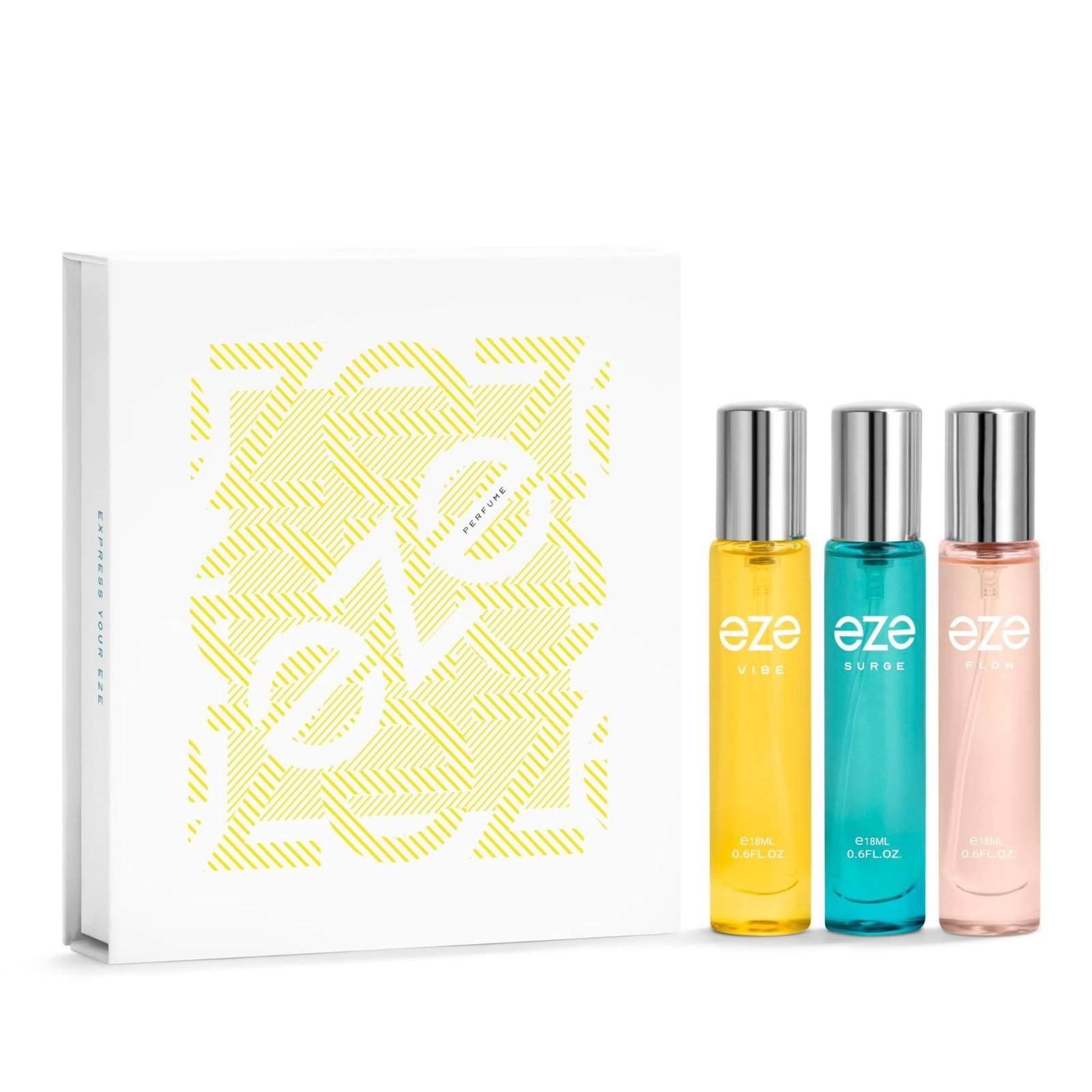 uk71t8eFVVnBL-1-1.jpg Eze Perfume Gift Set For Men & Women, Pack of 3 Long Lasting Premium Fragrance, Luxury Premium Scent Gift Hamper for Him & Her 18 Ml Each - Fast UK Delivery - Image 1