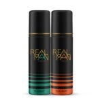 Fogg Realman Thrill & Attract Deodorant, Strong Body Spray, Long Lasting Fragrance For Men, 200Ml Each (Pack Of 2) - Fast UK Delivery