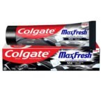 Colgate MaxFresh Toothpaste, Black Gel Tooth Paste with Charcoal for Super Fresh Breath, 130gm - Fast UK Delivery