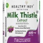 HealthyHey Nutrition Milk Thistle (Silymarin Marianum) - 600mg Extract - Support Liver Health - 120 Veg. Capsules - Fast UK Delivery