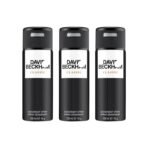 David Beckham Classic Deodorant Spray 150ml (Pack of 3) - Fast UK Delivery