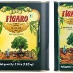 Figaro Olive Oil- Pure Olive Oil-Daily Cooking Oil- Perfect for Indian Dishes- Curries, Gravy- Imported from Spain- 2L Tin & Figaro Olive Oil - Pure Olive Oil 1 Lit Tin - Fast UK Delivery