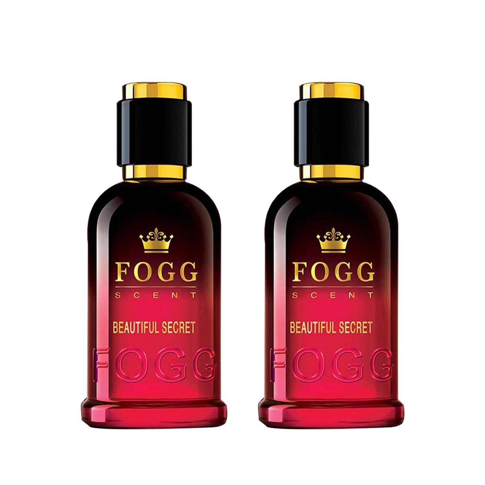 uk71up3IHYGpL-1-1.jpg FOGG Women Spray Scent Beautiful Secret Perfume, Long-Lasting, Fresh & Powerful Fragrance Spray, Eau De Parfum - 2 X 100Ml (Pack Of 2), 200 Millilitres - Fast UK Delivery - Image 1