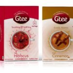 GTEE Hibiscus Tea Bags & Cinnamon Tea Bags, 25 Tea bags (Pack of 2) - Fast UK Delivery