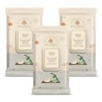 Baby Forest Mulmul Baby Wipes | Ultra-Soft Baby Wet Wipes | Water Based Wipes | Chemical Free & Organic Baby Wipes | 3x Thicker & Softer Wipes | 72 Wipes | Pack of 3 - Fast UK Delivery