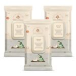 Baby Forest Mulmul Baby Wipes | Ultra-Soft Baby Wet Wipes | Water Based Wipes | Chemical Free & Organic Baby Wipes | 3x Thicker & Softer Wipes | 72 Wipes | Pack of 3 - Fast UK Delivery