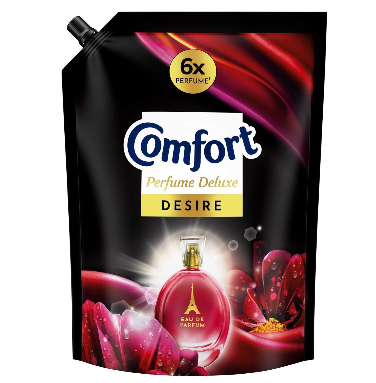 uk71vbq7mTqtL-1.jpg Comfort Perfume Deluxe,Desire,Fabric Liquid Conditioner Crafted With French Perfume Fragrances,2 Ltr Pouch,Floral,Orange - Fast UK Delivery - Image 1