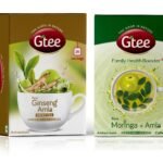 GTEE Green Tea Bags - Ginseng & Moringa Tea Bags, 25 Tea bags (Pack of 2) - Fast UK Delivery