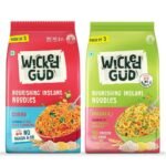 WickedGud Curry (201gm) & Masala (207gm) Nourishing Instant Noodles | No Maida | No Oil | No MSG | High Protein | High Fibre | Cholesterol Free - Fast UK Delivery