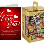 Swad I Love You Gift for Girlfriend/Boyfriend/wife/husband with Card (Swad Mixed Candy 125 Gift Box & 1 Greeting card) - Fast UK Delivery