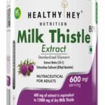 HealthyHey Nutrition Milk Thistle Capsules for Liver Health - High Strenght -Extract - 90 Veg. Capsules - Fast UK Delivery