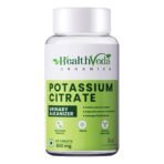 HEALTH VEDA ORGANICS PRIVATE LIMITED Potassium Citrate,800 MgI60 Veg TabletsISupport Nerve,Muscle,Joint&Bone HealthIHelps Manage Electrolytes|For Both Men&Women - Fast UK Delivery