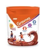 Groviva Milk Protein Powder for Kids 2-6 years | 200g Chocolate Jar | 38 Growth & Digestive Nutrients | Supports Physical Growth, Brain Development & Immunity - Chocolate Flavour 200g (Jar) - Fast UK Delivery