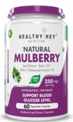 HealthyHey Nutrition Natural Mulberry leaf extract,60 vegetable capsules - Fast UK Delivery