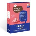 CRISTA Himalayan Black Salt Powder | Kala Namak | Sanchal Powder | Zero added Colours, Fillers, Additives & Preservatives | Light pink | Natural | 500 gms