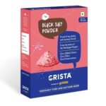 CRISTA Himalayan Black Salt Powder | Kala Namak | Sanchal Powder | Zero added Colours, Fillers, Additives & Preservatives | Light pink | Natural | 500 gms